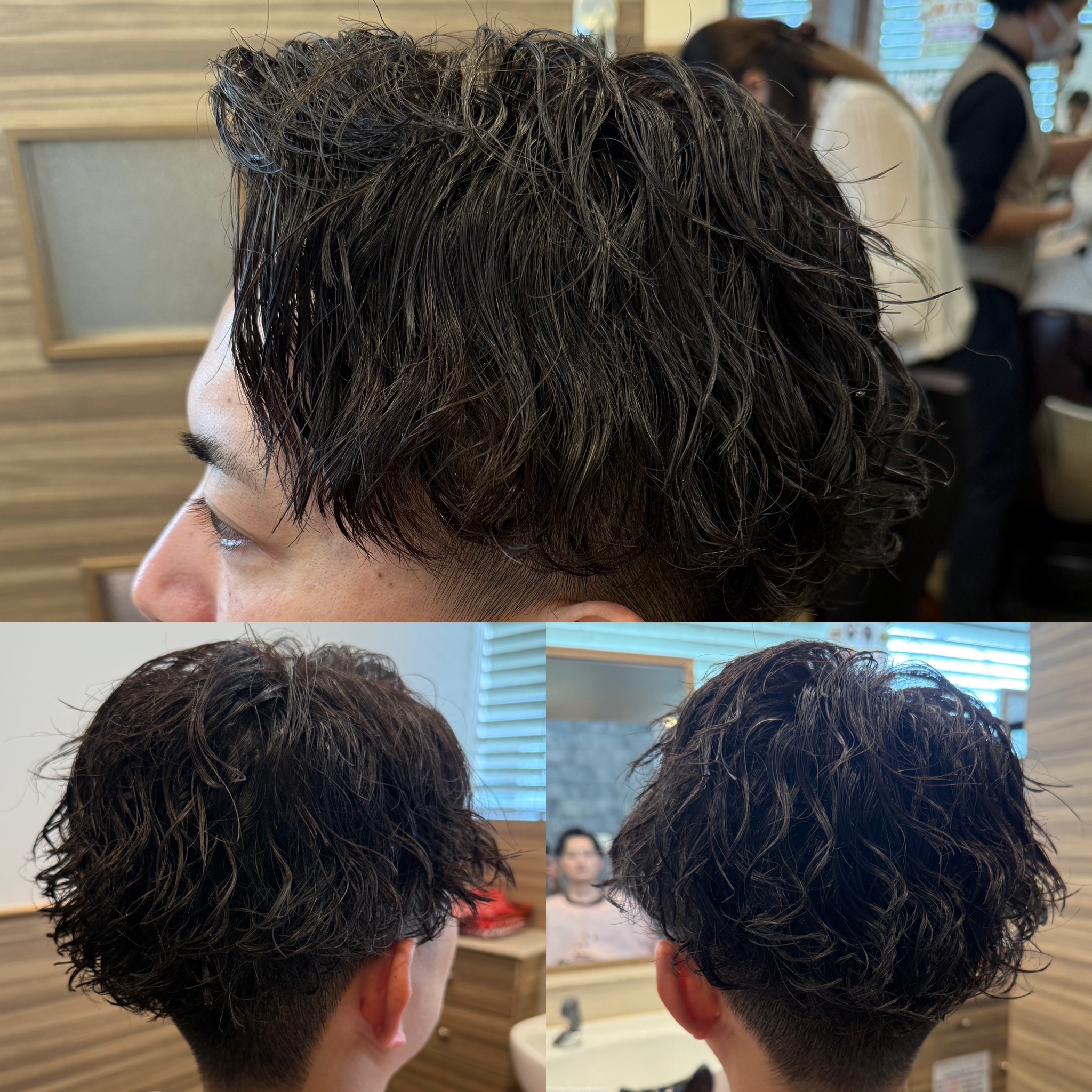 ツイストスパイラルパーママッシュセンターパート