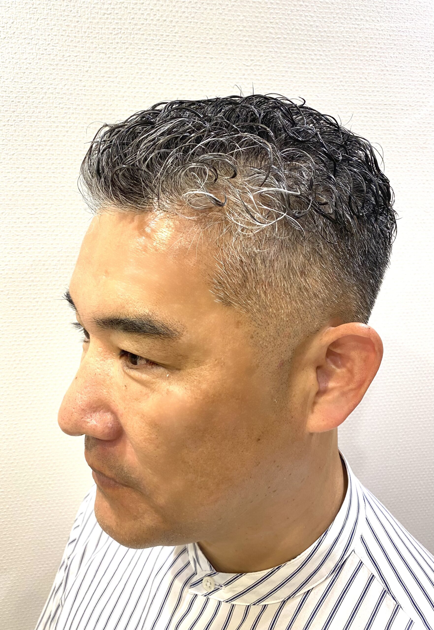 ビジネスパーマ短髪
