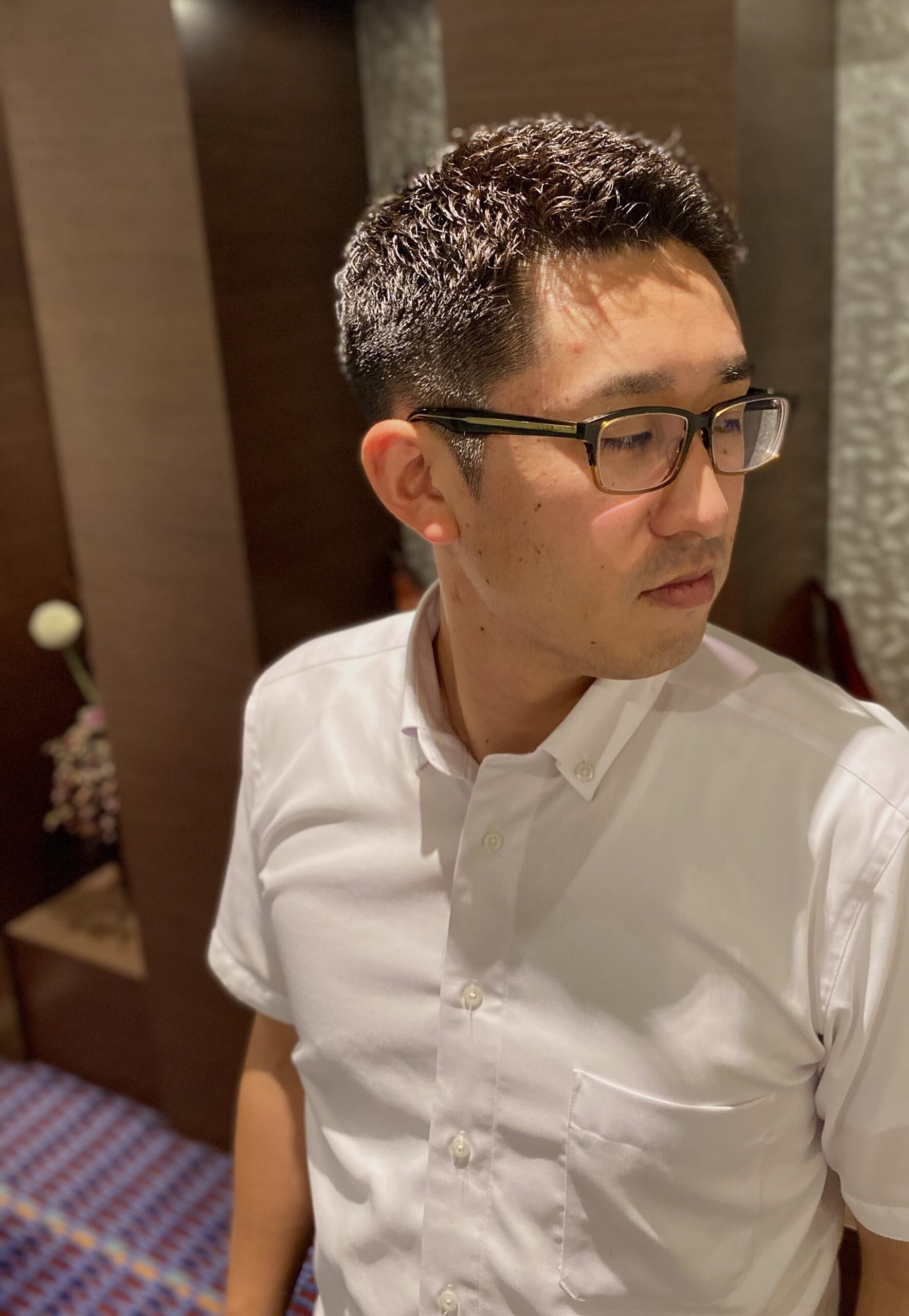 ビジネスマン大人気ナチュラルアイロンパーマ