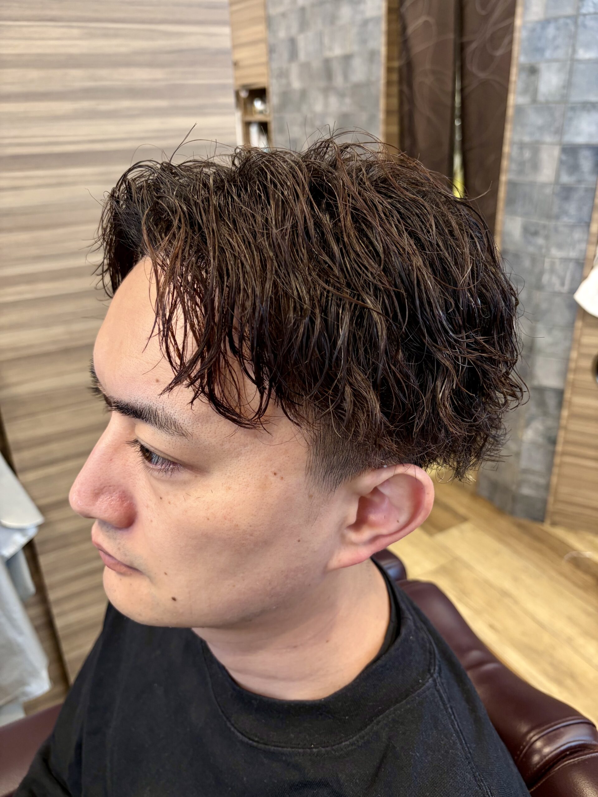 20代30代ビジネス◎ツーブロックミディアムパーマ