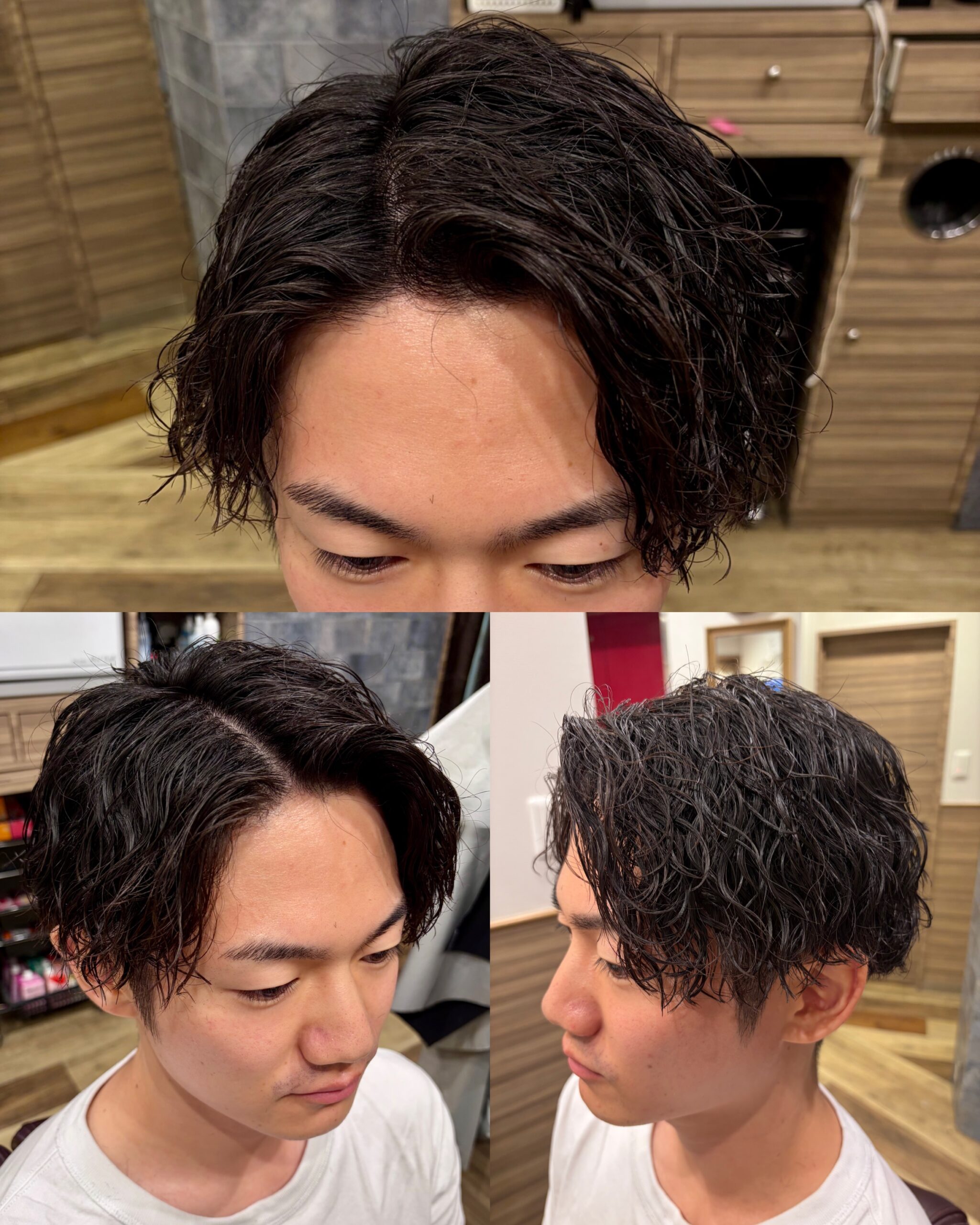 20代30代ツイストスパイラル波巻きパーマ
